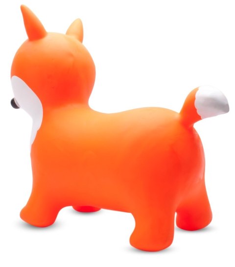 Skoczek gumowy dla dzieci LISEK do skakania 57 cm pomarańczowy z pompką Skoczek gumowy dla dzieci LISEK do skakania 57 cm pomarańczowy z pompką