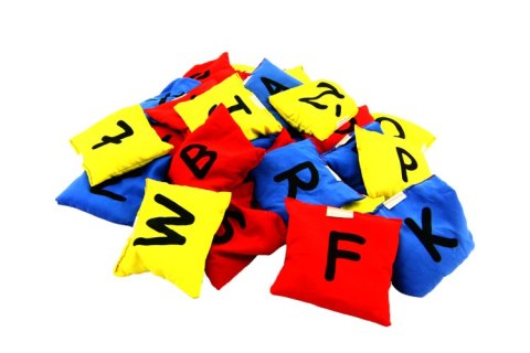 Woreczki gimnastyczne Akson Kolorowy Alfabet ZESTAW LITEREK 3 KOLORY Woreczki gimnastyczne Akson Kolorowy Alfabet ZESTAW LITEREK 3 KOLORY
