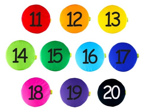 Poduszki KODURA zestaw Liczby 11-20 AKSON Poduszki KODURA zestaw Liczby 11-20 AKSON