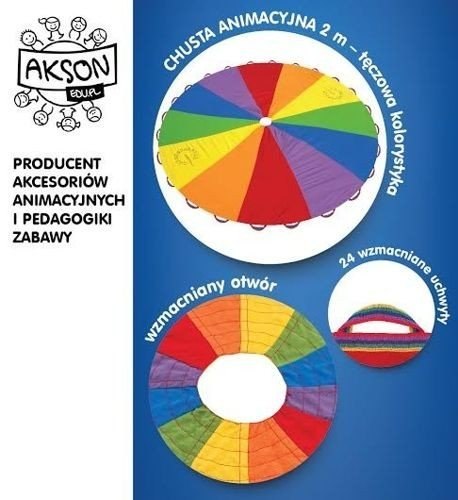 Profesjonalna Chusta Animacyjna AKSON 7 BARW 2m Profesjonalna Chusta Animacyjna AKSON 7 BARW 2m