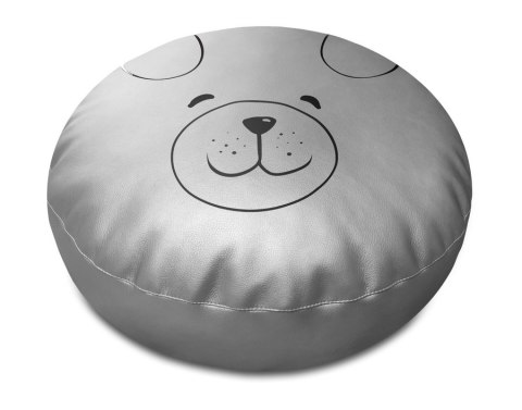 Dream Pouf MIŚ pufa poduszka ekoskóra 1 szt. - SREBRNY Dream Pouf MIŚ pufa poduszka ekoskóra 1 szt. - SREBRNY