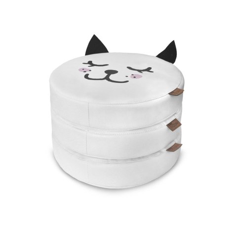 Poduszki białe ekoskóra KOTEK z uszkami 1 szt. 6 cm AKSON - Kotek - oczy w górę Poduszki białe ekoskóra KOTEK z uszkami 1 szt. 6 cm AKSON - Kotek - oczy w górę