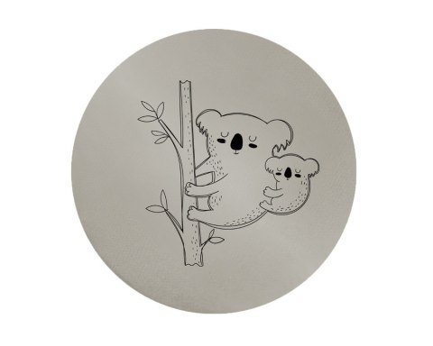 Poduszki ekoskóra ZWIERZĄTKA Rodzinki 3 cm 1 szt. AKSON - Koala - grafit Poduszki ekoskóra ZWIERZĄTKA Rodzinki 3 cm 1 szt. AKSON - Koala - grafit