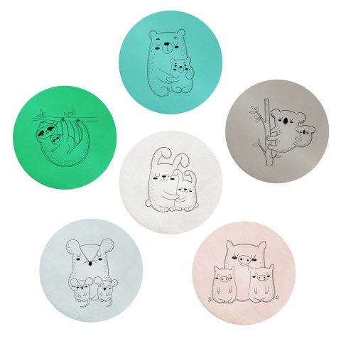 Poduszki ekoskóra ZWIERZĄTKA Rodzinki 3 cm 1 szt. AKSON - Koala - grafit Poduszki ekoskóra ZWIERZĄTKA Rodzinki 3 cm 1 szt. AKSON - Koala - grafit