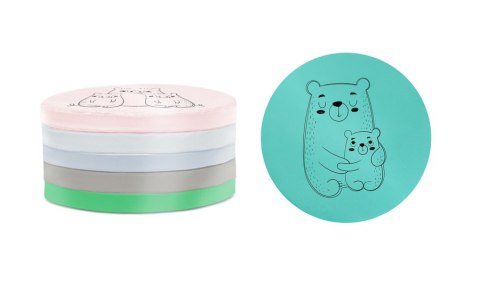Poduszki ekoskóra ZWIERZĄTKA Rodzinki 3 cm 1 szt. AKSON - Zajączki - srebrny Poduszki ekoskóra ZWIERZĄTKA Rodzinki 3 cm 1 szt. AKSON - Zajączki - srebrny
