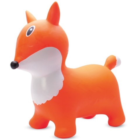 Skoczek gumowy dla dzieci LISEK do skakania 57 cm pomarańczowy z pompką Skoczek gumowy dla dzieci LISEK do skakania 57 cm pomarańczowy z pompką