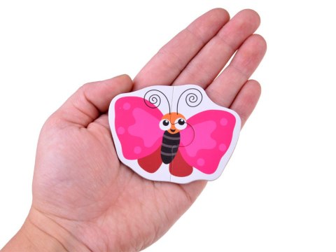 Kolorowe Puzzle układanka 24 Zwierzątka lew krowa motyl lis ZA4749 Kolorowe Puzzle układanka 24 Zwierzątka lew krowa motyl lis ZA4749