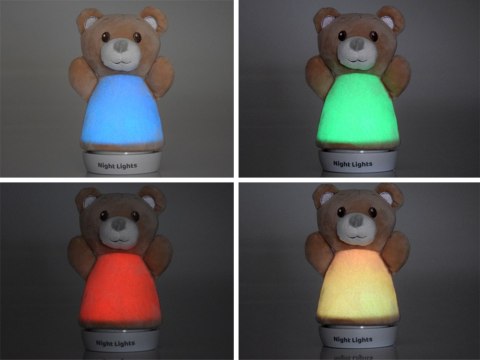 Beżowy MIŚ Lampka nocna dla dziecka niedźwiadek Przyjemny w dotyku ZA4772 Beżowy MIŚ Lampka nocna dla dziecka niedźwiadek Przyjemny w dotyku ZA4772