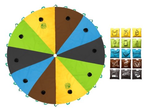 Zestaw Chusta Edukacyjna Recykling AKSON 3m + 15 woreczków