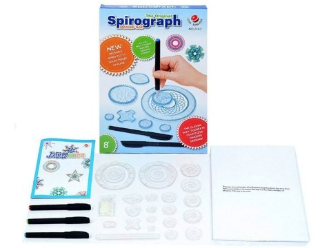 Spirograf zestaw zabawka edukacyjna ZA2583 Spirograf zestaw zabawka edukacyjna ZA2583