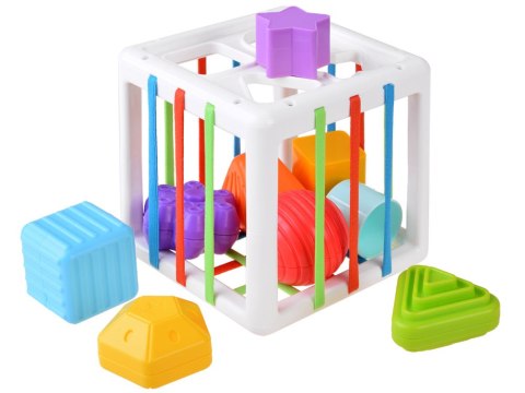 Kostka sorter zabawka dla maluszka gumki ZA4310 Kostka sorter zabawka dla maluszka gumki ZA4310