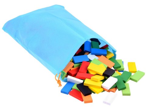 Drewniane kolorowe DOMINO klocki 300 ele ZA3861 Drewniane kolorowe DOMINO klocki 300 ele ZA3861