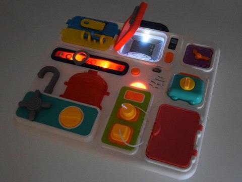 Tablica manipulacyjna kuchnia efekty dźwiękowe świetlne Montessori ZA4658 Tablica manipulacyjna kuchnia efekty dźwiękowe świetlne Montessori ZA4658