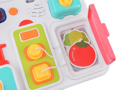 Tablica manipulacyjna kuchnia efekty dźwiękowe świetlne Montessori ZA4658 Tablica manipulacyjna kuchnia efekty dźwiękowe świetlne Montessori ZA4658