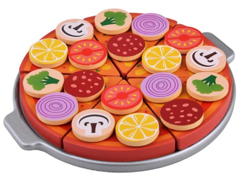 Zestaw DREWNIANA PIZZA do krojenia 16,5cm NA RZEP Dodatki 27ele ZA4689 Zestaw DREWNIANA PIZZA do krojenia 16,5cm NA RZEP Dodatki 27ele ZA4689