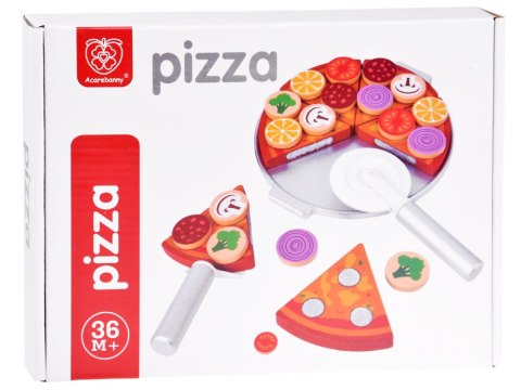 Zestaw DREWNIANA PIZZA do krojenia 16,5cm NA RZEP Dodatki 27ele ZA4689 Zestaw DREWNIANA PIZZA do krojenia 16,5cm NA RZEP Dodatki 27ele ZA4689