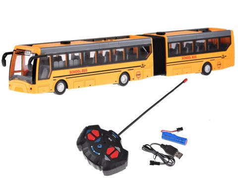 Autobus szkolny miejski przegubowy sterowany za pomocą pilota RC0624 Autobus szkolny miejski przegubowy sterowany za pomocą pilota RC0624