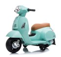 Jeździk akumulatorowy Scooter Vespa turkusowy