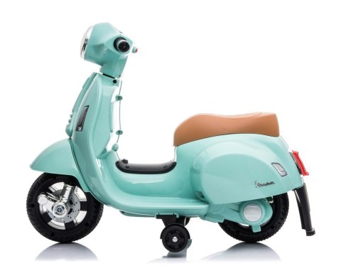 Jeździk akumulatorowy Scooter Vespa turkusowy Jeździk akumulatorowy Scooter Vespa turkusowy
