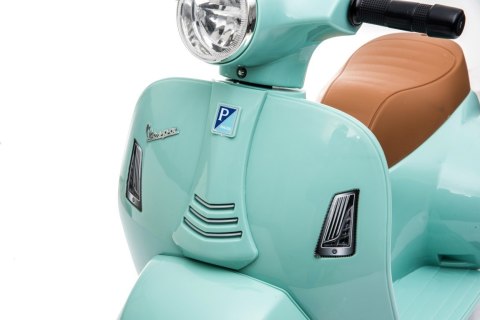 Jeździk akumulatorowy Scooter Vespa turkusowy Jeździk akumulatorowy Scooter Vespa turkusowy