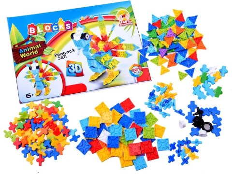 Kolorowe kreatywne Klocki 3D PAW 227ele ZA2519 Kolorowe kreatywne Klocki 3D PAW 227ele ZA2519