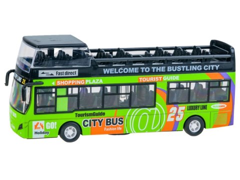 Metalowy AUTOBUS piętrus otwierane drzwi ZA2094 ZI Metalowy AUTOBUS piętrus otwierane drzwi ZA2094 ZI