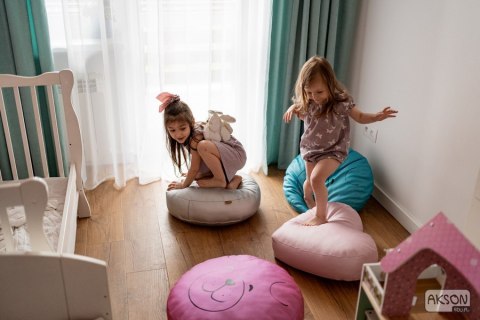 Dream Pouf MIŚ pufa poduszka ekoskóra 1 szt. - TURKUS Dream Pouf MIŚ pufa poduszka ekoskóra 1 szt. - TURKUS