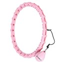 HMS HHW11 PLUS SIZE HULA HOP LIGHT PINK Z WYPUSTKAMI I OBCIĄŻNIKIEM HMS