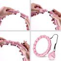 HMS HHW11 PLUS SIZE HULA HOP LIGHT PINK Z WYPUSTKAMI I OBCIĄŻNIKIEM HMS