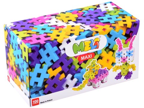Klocki Meli Maxi Pink 100-elementów 50404 Klocki Meli Maxi Pink 100-elementów 50404