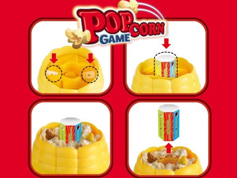 Zręcznościowa gra POPCORN złap do kubeczka GR0615 Zręcznościowa gra POPCORN złap do kubeczka GR0615