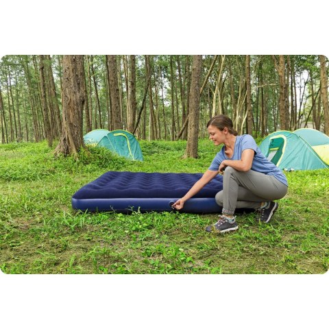 Materac dmuchany 203x183x22 cm z pompką tłokową Bestway 67004 Materac dmuchany 203x183x22 cm z pompką tłokową Bestway 67004