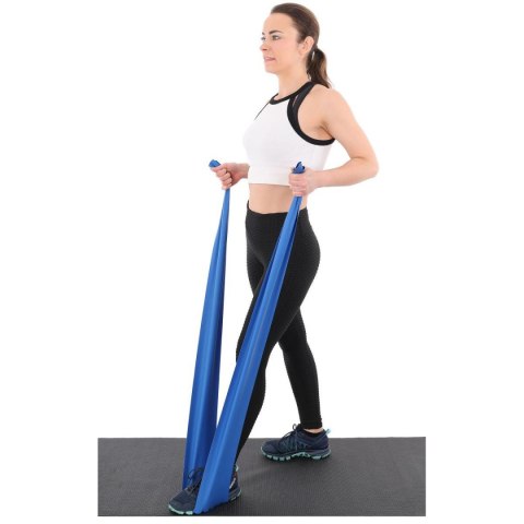 TAŚMA TRENINGOWA DO ĆWICZEŃ PILATES 2000x150x0,550MM 15-25KG NIEBIESKA TAŚMA TRENINGOWA DO ĆWICZEŃ PILATES 2000x150x0,550MM 15-25KG NIEBIESKA
