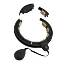HMS ZESTAW HULA HOP MAGNETYCZNY BLACK/GOLD HHM13 Z LICZNIKIEM HMS + PAS WYSZCZUPLAJĄCY BR163 BLACK