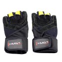 HMS RST01 BLACK/YELLOW ROZM. L RĘKAWICE NA SIŁOWNIĘ HMS