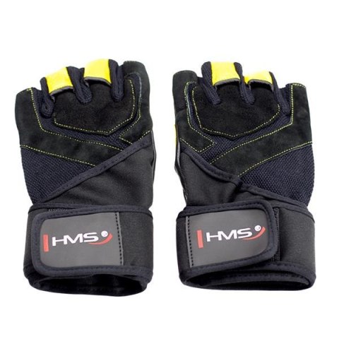 HMS RST01 BLACK/YELLOW ROZM. L RĘKAWICE NA SIŁOWNIĘ HMS