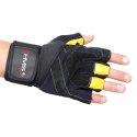 HMS RST01 BLACK/YELLOW ROZM. L RĘKAWICE NA SIŁOWNIĘ HMS