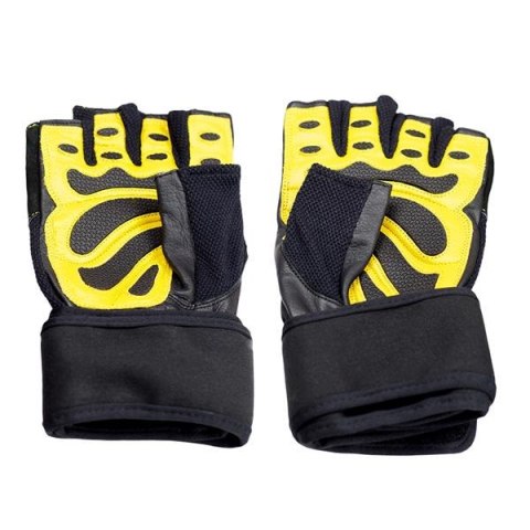 HMS RST01 BLACK/YELLOW ROZM. M RĘKAWICE NA SIŁOWNIĘ HMS HMS RST01 BLACK/YELLOW ROZM. M RĘKAWICE NA SIŁOWNIĘ HMS