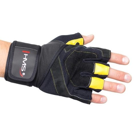 HMS RST01 BLACK/YELLOW ROZM. M RĘKAWICE NA SIŁOWNIĘ HMS HMS RST01 BLACK/YELLOW ROZM. M RĘKAWICE NA SIŁOWNIĘ HMS