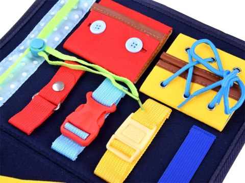 Materiałowa kolorowa książka manipulacyjna sensoryczna dla dzieci ZA4831 Materiałowa kolorowa książka manipulacyjna sensoryczna dla dzieci ZA4831