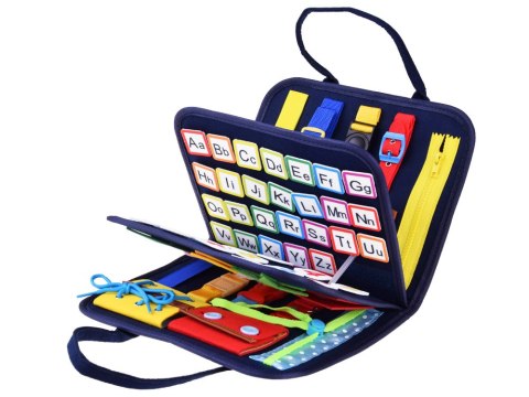 Materiałowa kolorowa książka manipulacyjna sensoryczna dla dzieci ZA4831 Materiałowa kolorowa książka manipulacyjna sensoryczna dla dzieci ZA4831