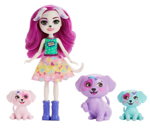 Enchantimals Lalka Dessa Dalmatian z uroczą rodzinką dalmateńczyków ZA5103 Enchantimals Lalka Dessa Dalmatian z uroczą rodzinką dalmateńczyków ZA5103