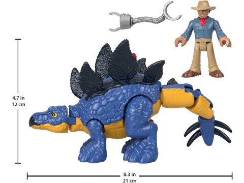 Jurassic World zestaw Imaginext figurki Stegosaurus + Dr. Grant ZA5097 Jurassic World zestaw Imaginext figurki Stegosaurus + Dr. Grant ZA5097