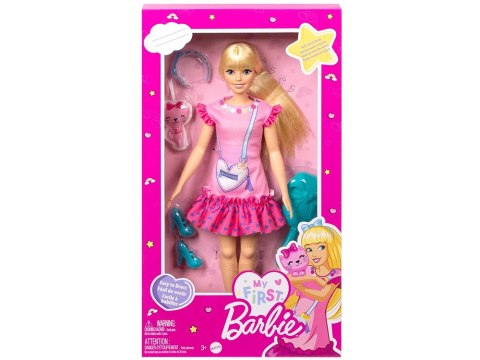 Lalka My First Barbie Moja Pierwsza ruchome kończyny + kotek HLL19 ZA5081 Lalka My First Barbie Moja Pierwsza ruchome kończyny + kotek HLL19 ZA5081