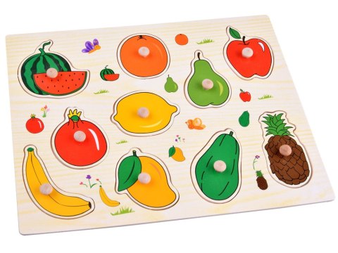 Puzzle drewniane OWOCE układanka 10ele ZA4722 Puzzle drewniane OWOCE układanka 10ele ZA4722