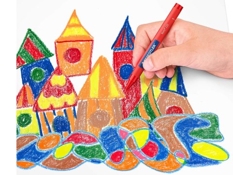 Staedtler Grube Kredki woskowe Jumbo 12 kredek woskowych AP0010 Staedtler Grube Kredki woskowe Jumbo 12 kredek woskowych AP0010