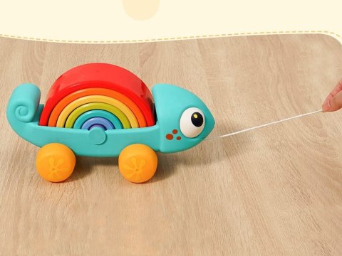 Tęczowy kameleon układanka montessori 18m+ ZA4532 Tęczowy kameleon układanka montessori 18m+ ZA4532