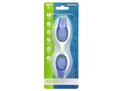 Bestway Accelera Okularki do pływania dla dzieci +3 21062 Bestway Accelera Okularki do pływania dla dzieci +3 21062