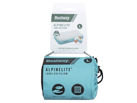 Bestway Dmuchana poduszka turystyczna AlpineLite 49.5 x 28cm 69625 Bestway Dmuchana poduszka turystyczna AlpineLite 49.5 x 28cm 69625