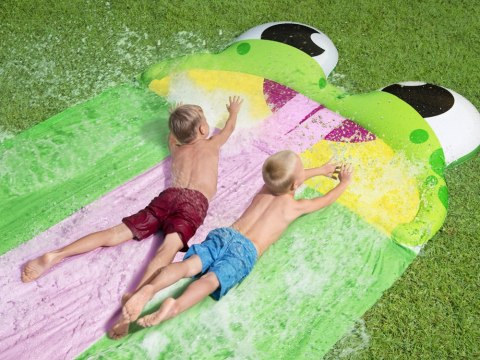 Bestway potrójny ślizg wodny H2O GO! 4.88m żaba 52389 Bestway potrójny ślizg wodny H2O GO! 4.88m żaba 52389